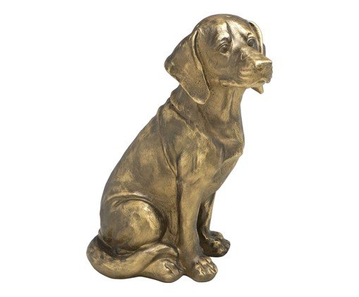 Cachorro Decorativo Fidum Dourado Envelhecido, gold | WestwingNow