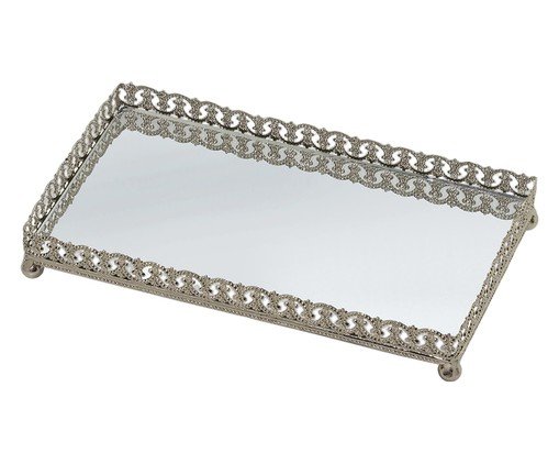 Bandeja Decorativa Trivor Prateado, silver or metallic | WestwingNow