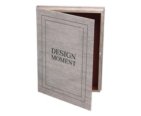 Caixa Decorativa Livro Design Moment Marrom claro e Preto | Westwing