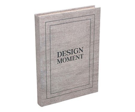 Caixa Decorativa Livro Design Moment Marrom claro e Preto | Westwing