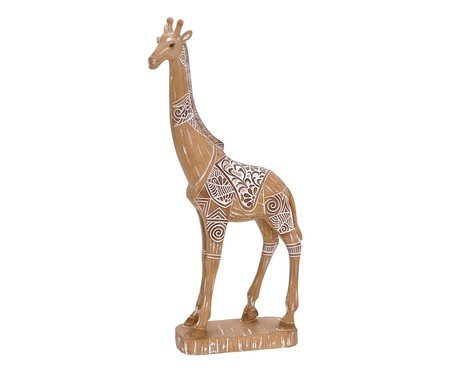 Girafa Decorativa Gina Branco e Marrom | Westwing