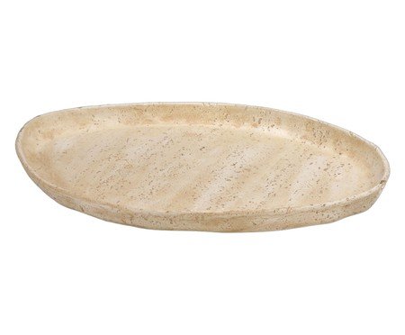 Bandeja Decorativa Bravon Bege e Branco | Westwing