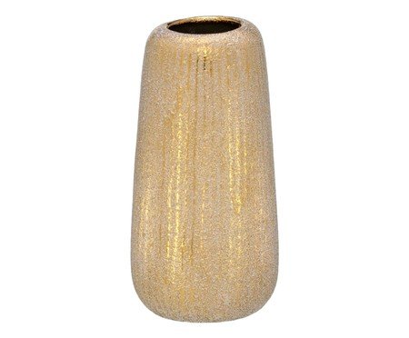Vaso Decorativo Malen Cinza e dourado | Westwing