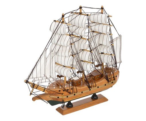 Barco Decorativo Ventor Branco e Marrom, white | WestwingNow