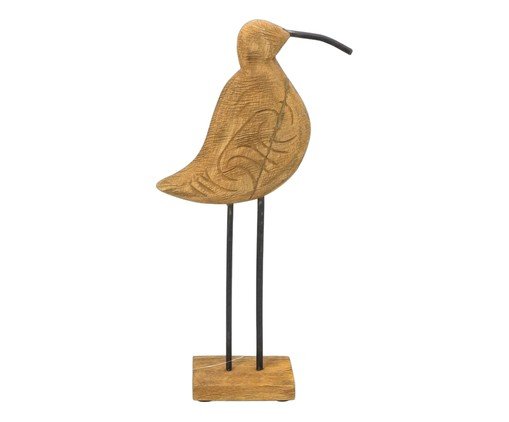 Pássaro Decorativo Plumea Marrom e Preto, brown | WestwingNow