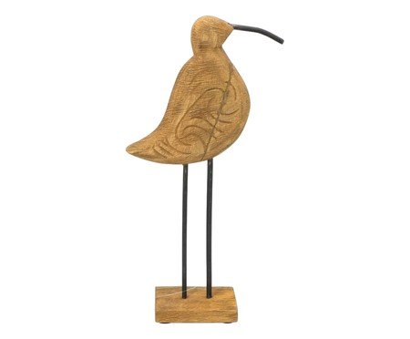 Pássaro Decorativo Plumea Marrom e Preto | Westwing