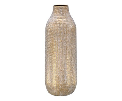 Vaso Decorativo Velon Cinza e dourado, grey | WestwingNow
