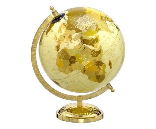 Globo Decorativo Glovara Creme e Dourado, beige | WestwingNow