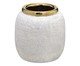 Cachepot Decorativo Botani Cinza e dourado, grey | WestwingNow