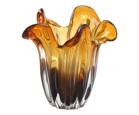 Vaso Decorativo Arvion Âmbar e Marrom | Westwing