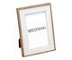 Porta-retrato Clarim Branco e Marrom, white | WestwingNow