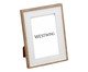 Porta-retrato Clarim Branco e Marrom, white | WestwingNow
