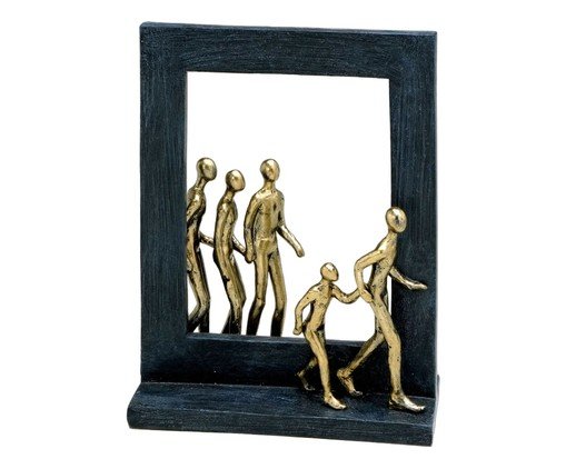 Escultura Decorativa Forma Cinza e dourado, grey | WestwingNow