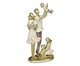 Família com Pet Decorativa Pleno Dourado e Off-white, grey | WestwingNow