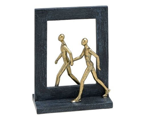 Escultura Decorativa Obra Cinza e dourado, grey | WestwingNow