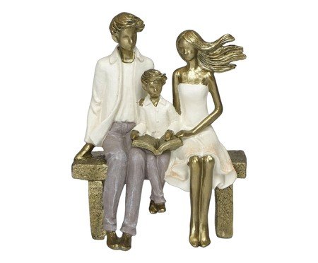 Família Decorativa Canto Dourado e Off-white | Westwing