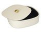 Porta-Objetos Decorativo Portis Dourado e Off-white, Off White | WestwingNow