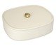 Porta-Objetos Decorativo Portis Dourado e Off-white, Off White | WestwingNow