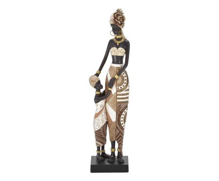 Africana Decorativa Makena Marrom e Preto | Westwing