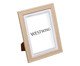 Porta-retrato Framora Branco e Marrom, white | WestwingNow