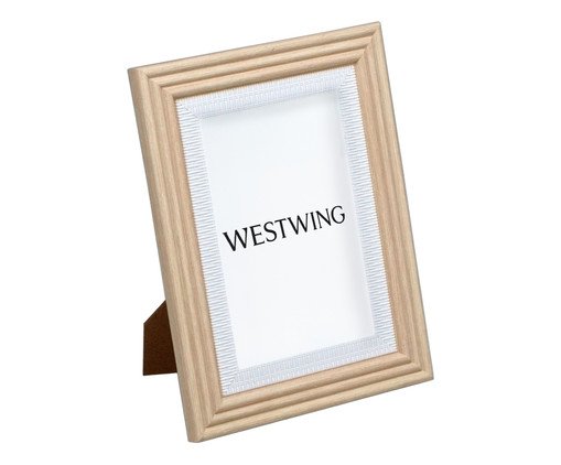 Porta-retrato Framora Branco e Marrom, white | WestwingNow