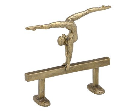 Escultura Ginasta Olimpiadas Dourado | Westwing
