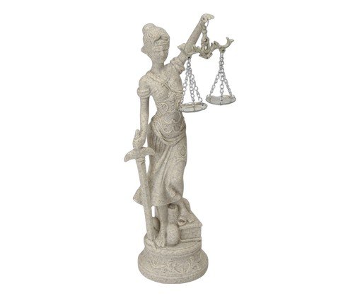 Dama da Justiça Decorativa Justa Areia, beige | WestwingNow