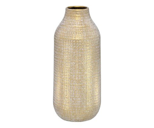 Vaso Decorativo Voryn Cinza e dourado, grey | WestwingNow