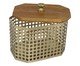 Porta-Objetos Decorativo Boxis Dourado e Marrom, brown | WestwingNow