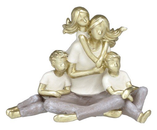 Família Decorativa Sintonia Dourado e Off-white, grey | WestwingNow