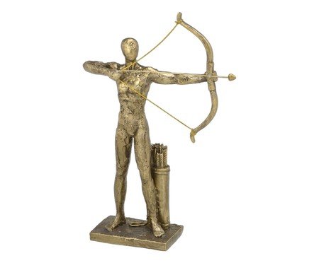 Escultura Arco e Flecha Dourado | Westwing
