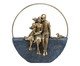 Família com Pet Decorativa Essentia Cinza e dourado, grey | WestwingNow