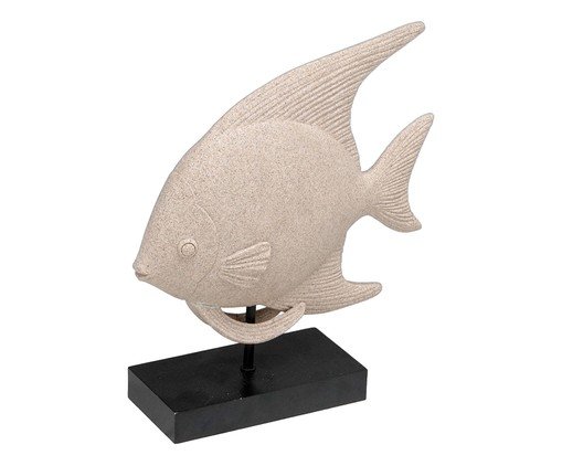 Peixe Decorativo Luminqua Areia e Preto, beige | WestwingNow
