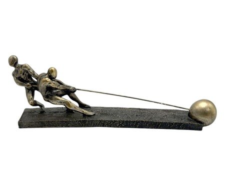 Escultura Decorativa Moderno Chumbo e Dourado | Westwing
