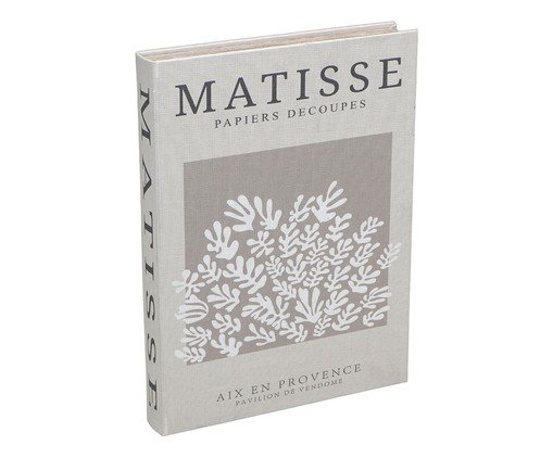 Caixa Decorativa Livro Matisse Marrom e Off-white, brown | WestwingNow