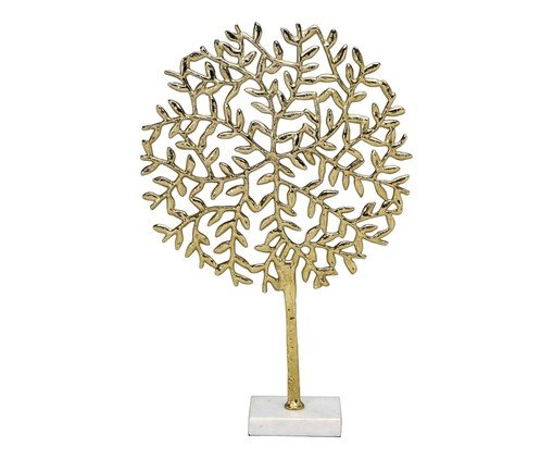 Árvore da Vida Decorativa Arbórea Branco e Dourado, white | WestwingNow
