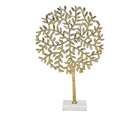 Árvore da Vida Decorativa Arbórea Branco e Dourado | Westwing