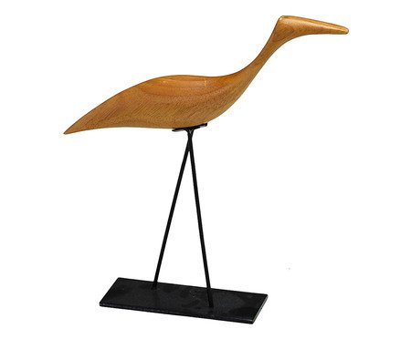 Garça Decorativa Passos Marrom e Preto | Westwing