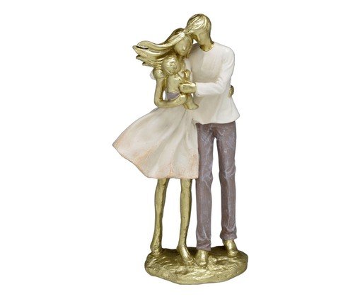 Família Decorativa Viver Dourado e Off-white, grey | WestwingNow