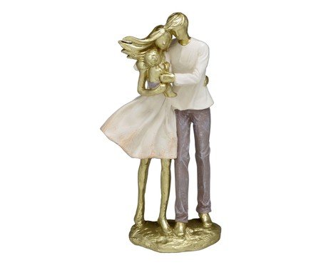 Família Decorativa Viver Dourado e Off-white | Westwing