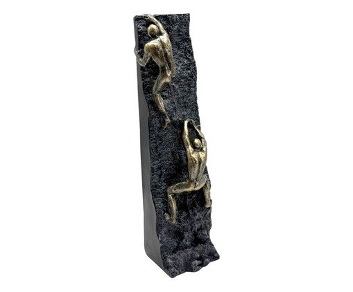 Escultura Decorativa Ícone Chumbo e Dourado, gold | WestwingNow