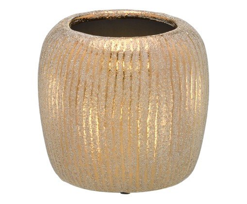 Cachepot Decorativo Verdea Cinza e dourado, grey | WestwingNow