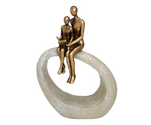 Casal Decorativo Duorum Areia e Dourado, beige | WestwingNow
