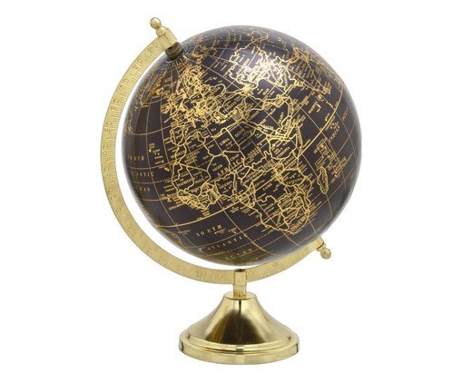 Globo Decorativo Planora Dourato e Preto, gold | WestwingNow