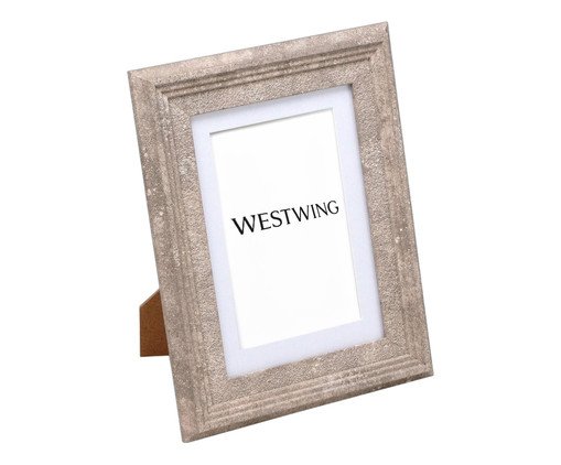 Porta-retrato Enliva Areia e Branco, beige | WestwingNow