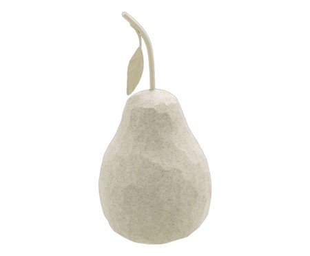 Pera Decorativa Peralis Branco e Dourado | Westwing