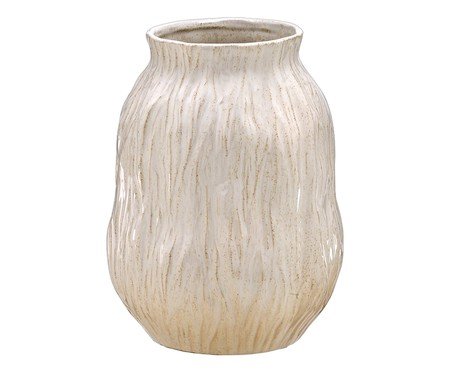 Vaso Decorativo Orlanix Creme e Marrom | Westwing