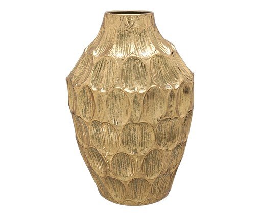 Vaso Decorativo Myrven Cinza e dourado, grey | WestwingNow