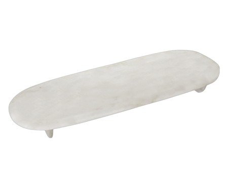 Bandeja Decorativa Solenne Branco e Cinza | Westwing