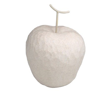 Maça Decorativa Frutiva Branco e Dourado | Westwing
